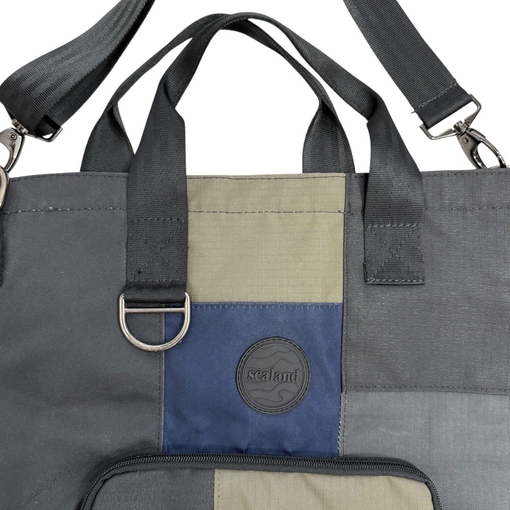 Sealand Patchwork Convertible Tote Crossbody Backpack Bag Neurtal South Africa - Picture 4 of 13